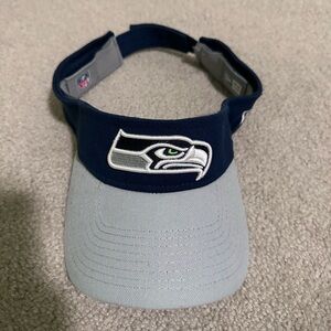 Seattle Seahawks Navy and Gray Visor